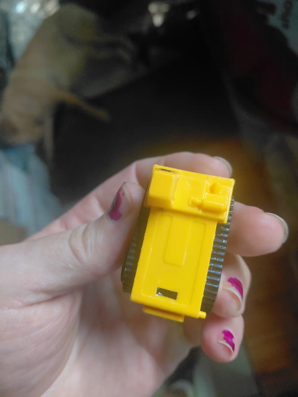 Yellow Mini Toy Dump Truck for Kids - Durable Play Vehicle